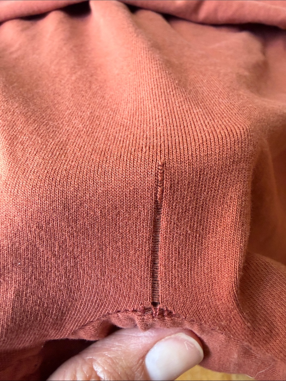Women's Rust Pocket Tank Dress - Casual Everyday Layering - Picture 4 of 4